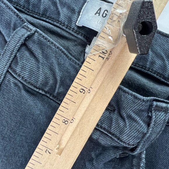 AGOLDE Jean Women's 27x26* Toni Mid Rise Straight Crop Black Faded Denim Tag 26 - Picture 15 of 16